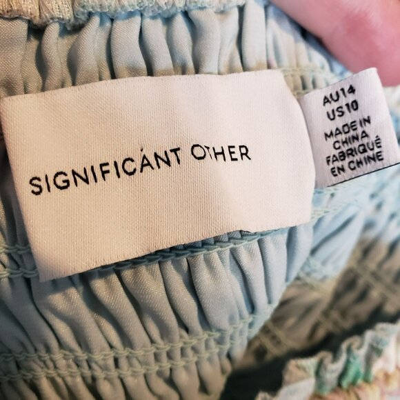 NEW Significant Other Margot Smocked Floral Mini Dress Coquette Girl Feminine - Picture 5 of 14